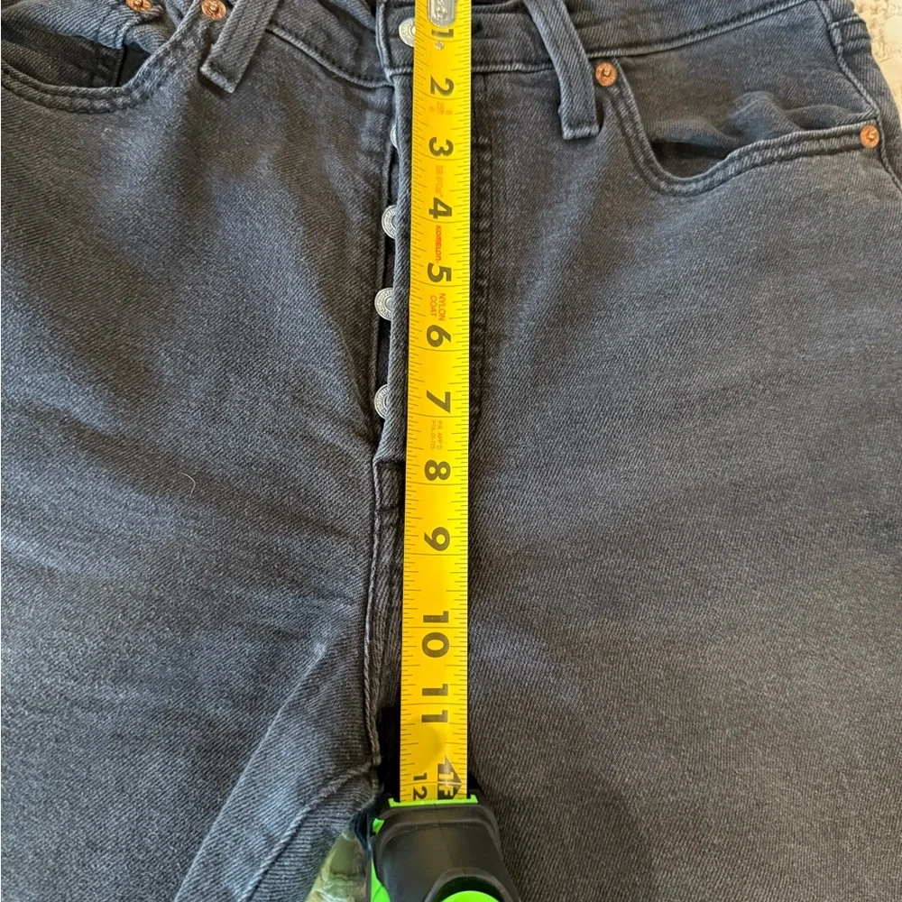 Levi Ribcage Straight Ankle Jeans - Black - Picture 4 of 6